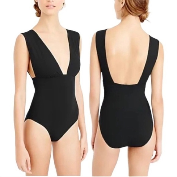 J. Crew Women's Ruched Femme One-Piece Swimsuit - Picture 1 of 6